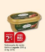 Oferta de Legado - Sobrasada De Cerdo Ibérico por 2€ en Supermercados Charter