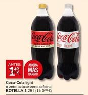 Oferta de Coca-cola - Light O Zero Azúcar Zero Cafeína por 1€ en Supermercados Charter