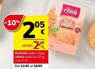 Oferta de Aldelis - Burger Pollo Crispy por 2,05€ en Supermercados Charter