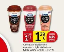Oferta de Kaiku - Caffè Latte Cappuccino por 1,29€ en Supermercados Charter