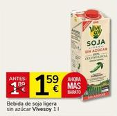 Oferta de Vivesoy - Bebida De Soja Ligera Sin Azúcar por 1,59€ en Supermercados Charter