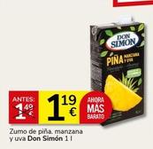 Oferta de Don Simón - Zumo De Piña por 1,19€ en Supermercados Charter