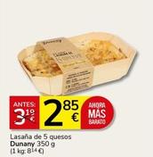 Oferta de Dunany - Lasaña De 5 Quesos  por 2,85€ en Supermercados Charter