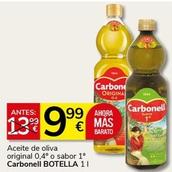Oferta de Carbonell - Aceite De Oliva Original 0,4° O Sabor 1° por 9,99€ en Supermercados Charter