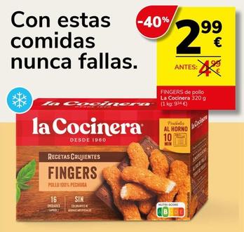 Oferta de La Cocinera - Fingers De Pollo por 2,99€ en Supermercados Charter