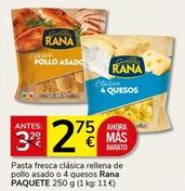 Oferta de Rana - Pasta Fresca Clásica Rellena De Pollo Asado O 4 Quesos por 2,75€ en Supermercados Charter