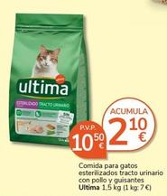 Oferta de Ultima - Comida Para Gatos Esterilizados Tracto Urinario Con Pollo Y Guisantes  por 10,5€ en Supermercados Charter