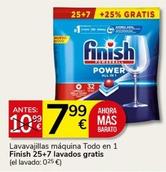 Oferta de Finish - Lavavajillas Máquina Todo En 1 por 7,99€ en Supermercados Charter