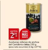 Oferta de Jolca - Aceitunas Rellenas De Anchoa Del Cantábrico por 2€ en Supermercados Charter