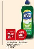 Oferta de Mistol - Lavavajillas Ultra Plus por 2€ en Supermercados Charter