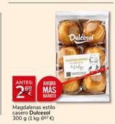 Oferta de Dulcesol - Magdalenas Estilo Casero por 2€ en Supermercados Charter
