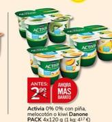 Oferta de Danone - Activia 0% 0% Con Piña por 2€ en Supermercados Charter