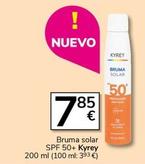 Oferta de Kyrey - Bruma Solar Spf 50+ por 7,85€ en Supermercados Charter
