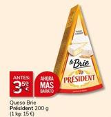 Oferta de Président - Queso Brie por 3€ en Supermercados Charter