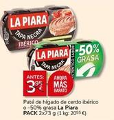 Oferta de La Piara - Paté De Hígado De Cerdo Ibérico por 3€ en Supermercados Charter