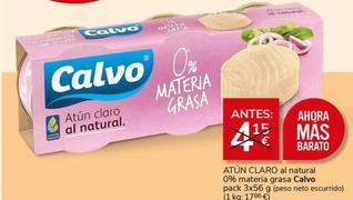 Oferta de Calvo - Atún Claro Al Natural 0% Materia Grasa por 3€ en Supermercados Charter