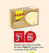 Oferta de Albo - Bonito Del Norte En Aceite De Oliva por 3€ en Supermercados Charter