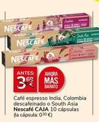 Oferta de Nescafé - Café Espresso India por 3€ en Supermercados Charter