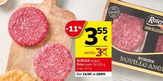 Oferta de Roler - Burger Angus por 3,55€ en Supermercados Charter