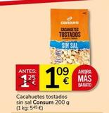 Oferta de Consum - Cacahuetes Tostados Sin Sal por 1,09€ en Supermercados Charter
