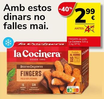Oferta de La Cocinera - Fingers por 2,99€ en Supermercados Charter