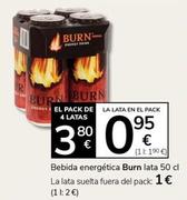 Oferta de Burn - Bebida Energética por 0,95€ en Supermercados Charter