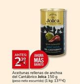 Oferta de Jolca - Aceitunas Rellenas De Anchoa Del Cantábrico por 2€ en Supermercados Charter
