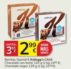 Oferta de Kellogg's - Barritas Special K Chocolate Con Leche por 2,99€ en Consum