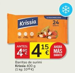 Oferta de Krissia - Barritas De Surimi por 4,15€ en Consum