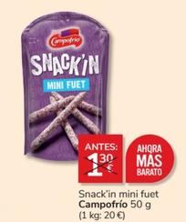 Oferta de Campofrío - Snack'in Mini Fuet por 1€ en Consum