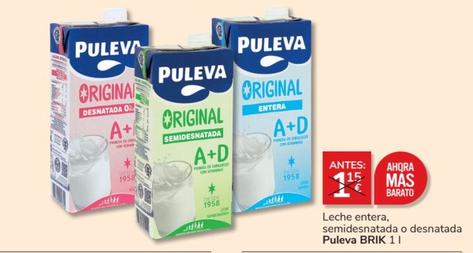 Oferta de Puleva - Leche Entera / Semidesnatada / Desnatada por 1€ en Consum
