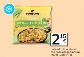 Oferta de Consum - Salteado De Verduras Con Pollo Asado por 2,15€ en Consum