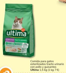 Oferta de Última - Comida Para Gatos Esterilizados Tracto Urinario Con Pollo Y Guisantes en Consum