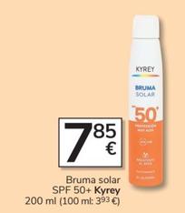 Oferta de Kyrey - Bruma Solar Spf 50+ por 7,85€ en Consum
