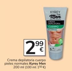 Oferta de Kyrey - Crema Depilatoria Cuerpo Pieles Normales por 2,99€ en Consum