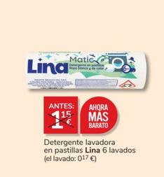 Oferta de Lina - Detergente Lavadora En Pastillas por 1€ en Consum