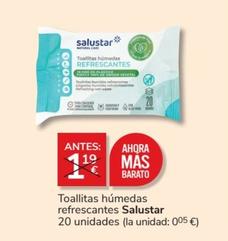 Oferta de Salustar - Toallitas Húmedas Refrescantes por 1€ en Consum