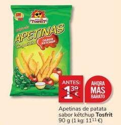 Oferta de Tosfrit - Apetinas De Patata Sabor Kétchup por 1€ en Consum
