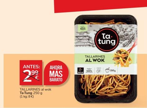 Oferta de Ta Tung - Tallarines Al Wok por 2€ en Consum