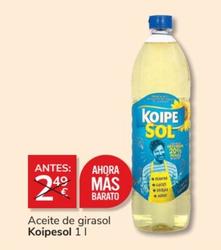 Oferta de Aceite de girasol por 2€ en Consum