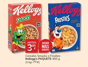 Oferta de Kellogg's - Cereales Smacks O Frosties por 3€ en Consum