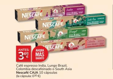 Oferta de Nescafé - Café Espresso Indi por 3€ en Consum
