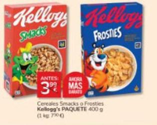 Oferta de Kellogg's - Cereales Smacks / Frosties por 3€ en Consum