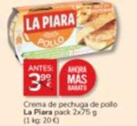 Oferta de La Piara - Crema De Pechuga De Pollo por 3€ en Consum