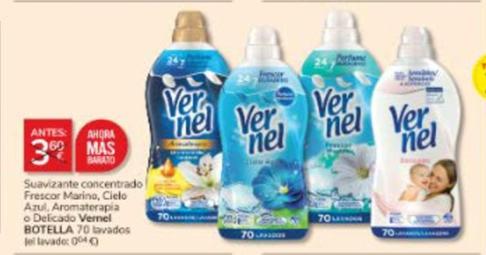Oferta de Vernel - Suavizante Concentrado Frescor Marino por 3€ en Consum