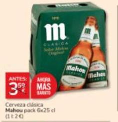 Oferta de Mahou - Cerveza Clásica por 3€ en Consum