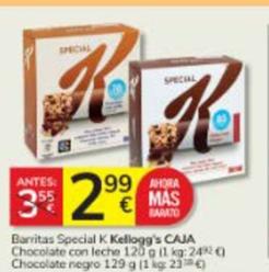 Oferta de Kellogg's - Barritas Special K por 2,99€ en Consum