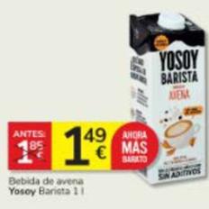 Oferta de Yosoy - Bebida De Avena por 1,49€ en Consum