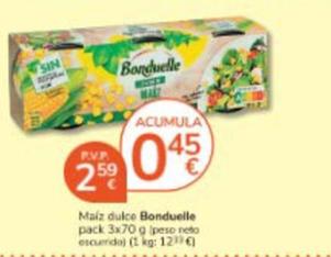 Oferta de Bonduelle - Maíz Dulce por 2,59€ en Consum