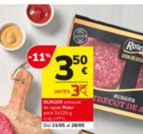 Oferta de Roler - Burger por 3,5€ en Consum
